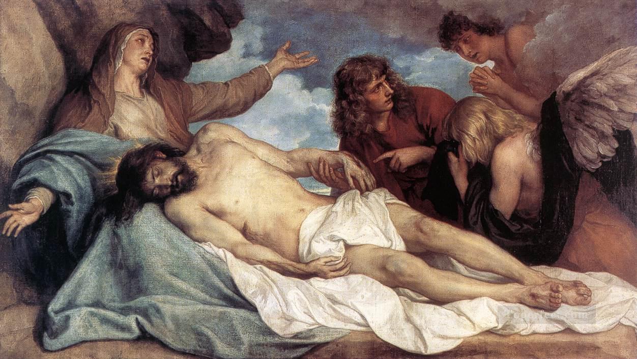 The Lamentation of Christ Baroque biblical Anthony van Dyck Oil Paintings
